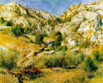  Pierre Werke - felsigen craigs bei lestaque Pierre Auguste Renoir berg